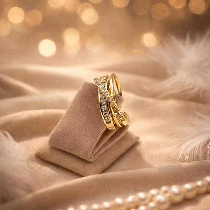 Bague Dorée Luxe – Élégance Intemporelle