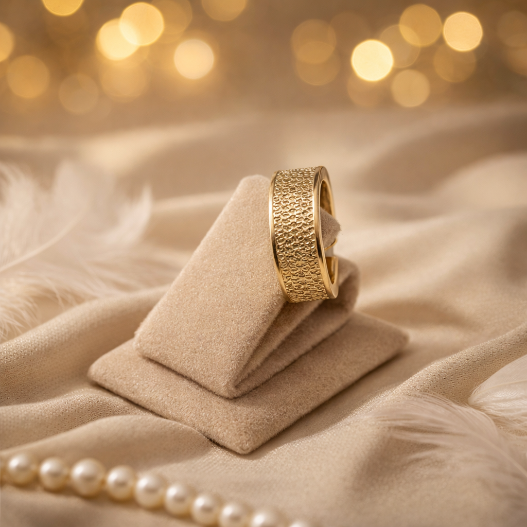 Bague Dorée Luxe – Élégance Intemporelle