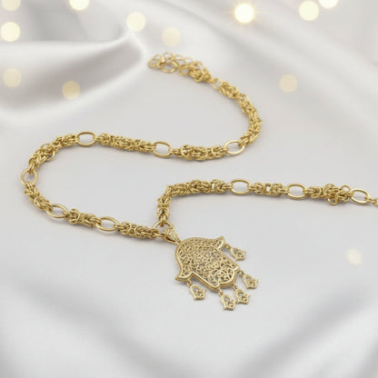 Collier Élégant Main de Fatma Doré – Bijou Raffiné et Protecteur