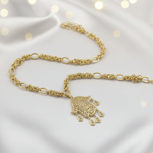 Collier Élégant Main de Fatma Doré – Bijou Raffiné et Protecteur