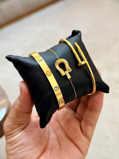 Ensemble de Bracelets en Or – Élégance & Luxe Intemporel
